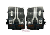 07-14 Silverado Narrow LED DRL Head Lights (Black with Amber Reflectors)