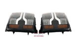 07-14 Silverado Narrow LED DRL Head Lights (Black with Amber Reflectors)