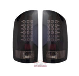 07-09 Dodge Ram Led Tail Lights (Black/Smoked)