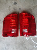 07-14 Silverado LED Tail Lights (Classic-Red) [Fits GMC Sierra DUALLY]