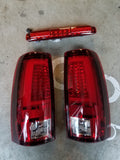 99-07 Silverado/Sierra Tube Style LED Tail Lights (Classic-Red)