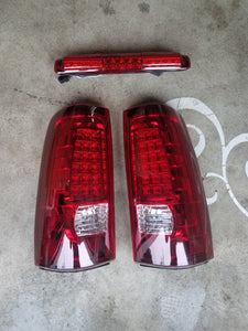 99-07 Silverado/Sierra LED Tail Lights (Classic-Red)