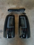 99-07 Silverado/Sierra Tube Style LED Tail Lights (Black Smoked)