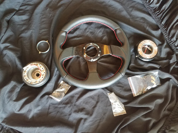 Quick Release Steering Wheel + Hub