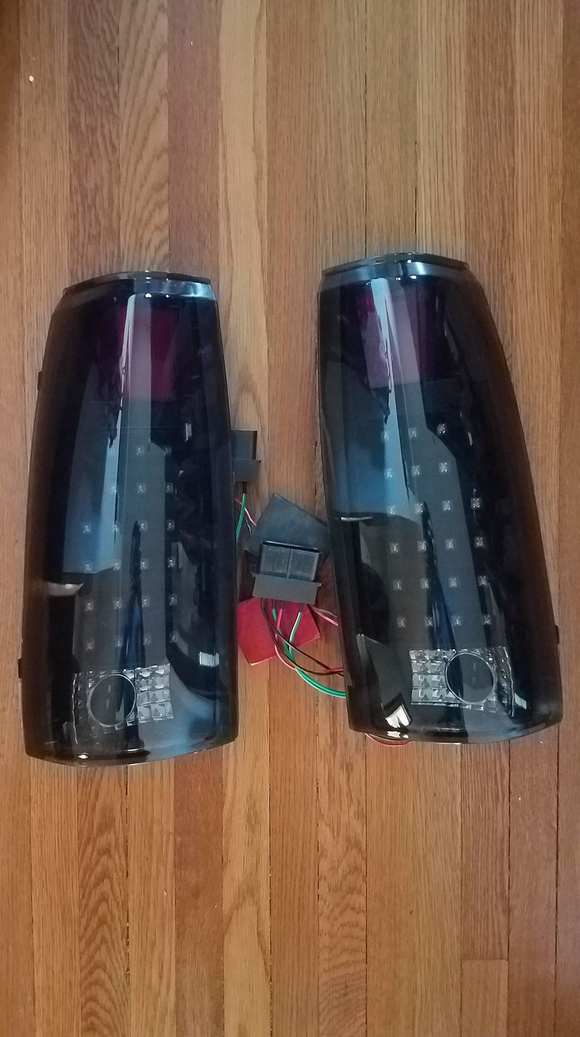 88-98 C/K Black-Smoke LED Tail Lights