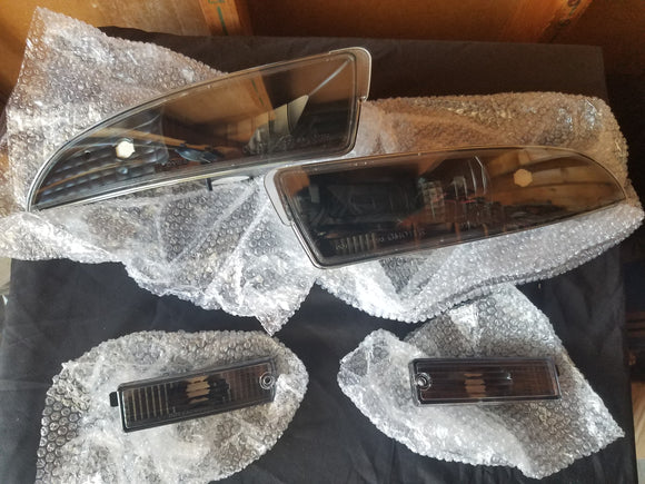 93-97 Camaro Front and Rear Turn Signals (Black)
