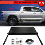 07-19 Toyota Tundra Crewmax 5.5 ft Lock & Roll Soft Vinyl Tonneau Cover