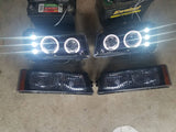 03-07 Silverado Projector O-Halo Headlights (Black-Clear with Amber Reflectors)