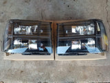 07-14 GMC Sierra Black Headlights (Clear Reflectors)