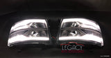 07-14 Silverado Wide LED DRL Head Lights (Choose a Color)