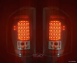 07-14 Silverado LED Tail Lights (Black-Clear) [Fits GMC Sierra DUALLY]