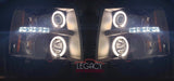 07-14 Silverado O-Halo Head Lights (Choose a Color)