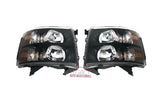 07-14 Silverado Headlights (Black Housing w/ Amber Reflectors)