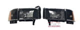 94-02 Dodge Ram Black Headlights