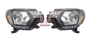 12-15 Toyota Tacoma Headlights (Black/Clear)