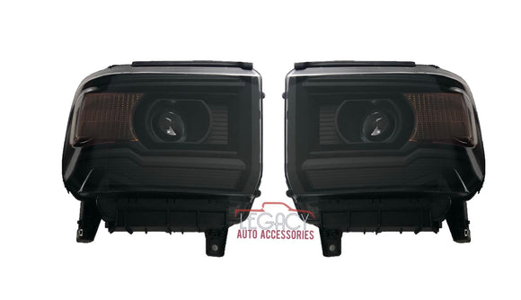 14-16 GMC Sierra Replacement Headlights (Choose a Color)