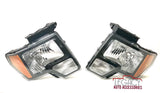 09-14 F-150 Black Headlights (Amber Reflectors)