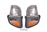 01-04 Toyota Tacoma Head Lights (Black)