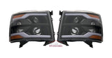 07-14 Silverado Wide LED DRL Head Lights (Choose a Color)