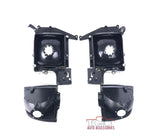 94-02 Dodge Ram Black Headlights
