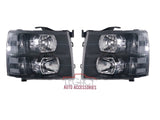 07-14 Silverado Headlights (Black Housing w/ Clear Reflectors)