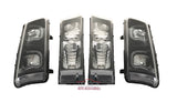 03-07 Silverado U-Halo Headlights (Black-Clear with Clear Reflectors)