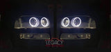 99-07 Sierra/Yukon Black Halo Projector Headlights + Bumper Lamps