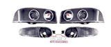 99-07 Sierra/Yukon Black Halo Projector Headlights + Bumper Lamps