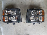 07-14 Silverado Headlights (Black Housing w/ Amber Reflectors)