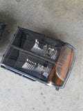 07-14 GMC Sierra Headlights (Black Housing with Amber Reflectors)