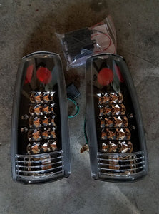 88-98 C/K LED Tail Lights (Black/Clear)