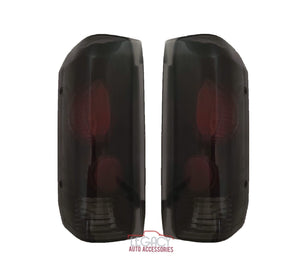 87-97 Ford F-150/F-250/F-350/Bronco Tail Lights (Black-Smoke)