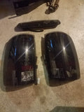 07-14 Sierra LED Tail Lights (Black-Smoked)