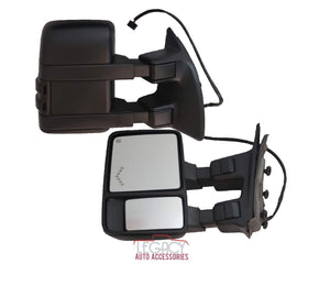 99-07/08-16 F-250/F-350 [NEW STYLE] Tow Mirrors (Power/Heat/Smoked Signal + Signal In Glass)