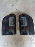 07-14 Silverado Tube LED Tail Lights (Black-Smoked) [FITS GMC Sierra DUALLY]