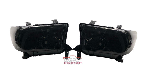 07-14 Toyota Tundra/Sequoia Headlights (Black Smoked)