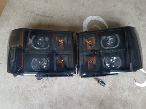 07-14 GMC Sierra O-Halo Projector Headlights (Choose a Color)