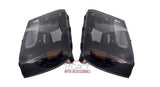 99-04 F-250/F-350 One-Piece Headlights (Smoked with LED DRL)