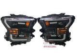 15-17 F150 Retrofit Black Switchback Headlights