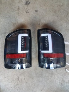 07-14 Silverado Tube LED Tail Lights (Black) [FITS GMC Sierra DUALLY]