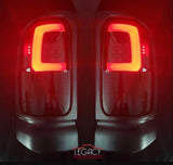 94-02 Dodge Ram 1500/2500/3500 C-Tube LED Tail Lights (Black-Smoke)