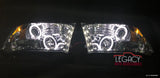 09-18 Dodge Ram Halo LED Projector Headlights (Choose a Color)