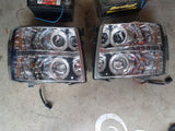 07-14 Silverado O-Halo Head Lights (Choose a Color)