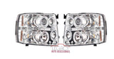 07-14 Silverado O-Halo Head Lights (Choose a Color)