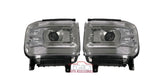14-16 GMC Sierra Replacement Headlights (Choose a Color)