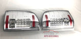 07-14 Silverado LED Tail Lights (Chrome-Clear) [Fits GMC Sierra DUALLY]