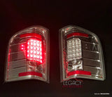 07-14 Silverado LED Tail Lights (Chrome-Clear) [Fits GMC Sierra DUALLY]