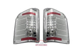 07-14 Silverado LED Tail Lights (Chrome-Clear) [Fits GMC Sierra DUALLY]