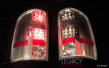 07-14 Sierra LED Tail Lights (Chrome-Clear)