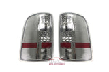 07-14 Sierra LED Tail Lights (Chrome-Clear)